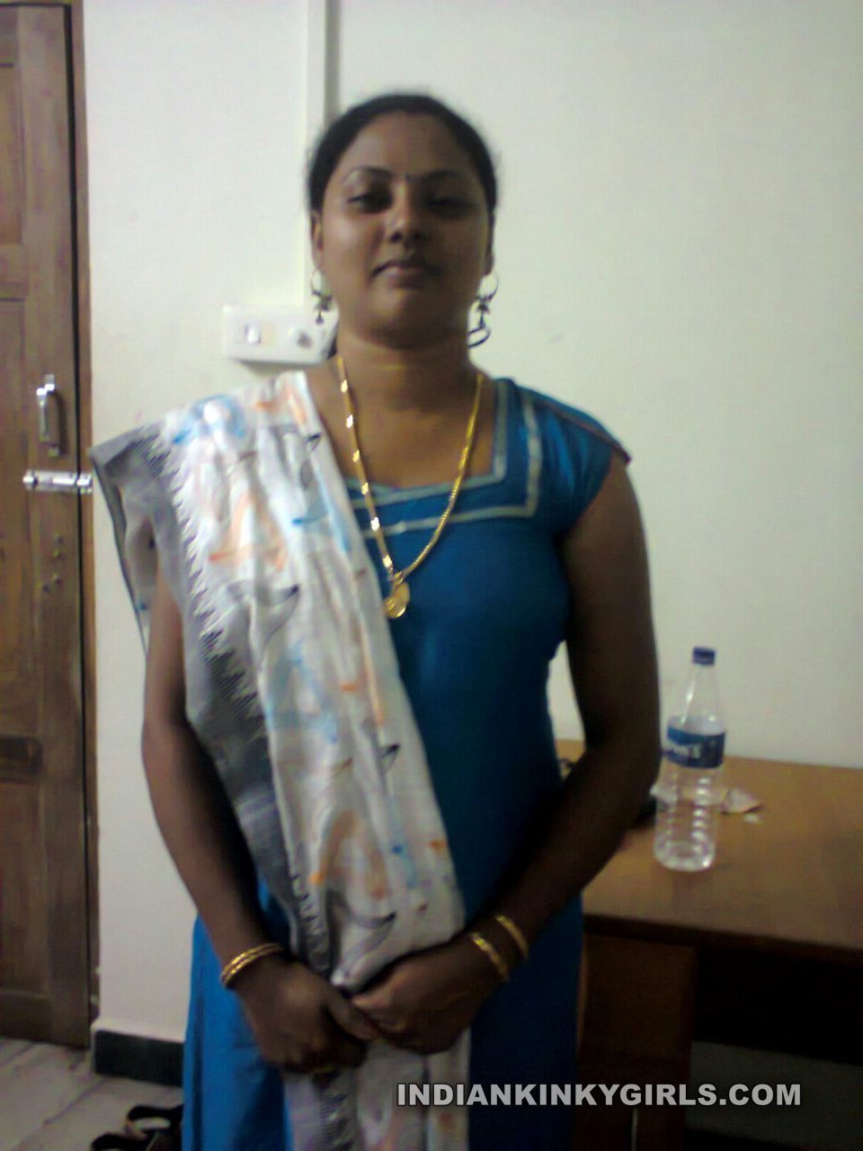 Mallu Bhabhi Seems Stripping for Boss Showing Boobies .jpg