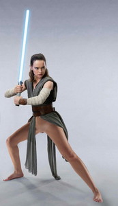 Daisy Ridley pantyless upskirt on Star Wars: The Last Jedi photo shoot HQ