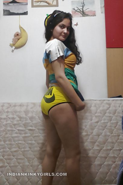 Pretty Desi Girl Stripping Posing Lovely Ass and Boobies .jpg