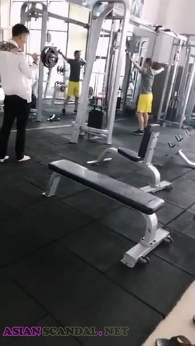 Fitness Asian Babe Sucks Cock In The Gym