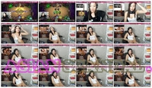 Gamer Chick Live Stream Selfie (forgot to turn off her webcam)