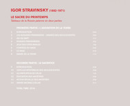 Igor Stravinsky - Le Sacre du Printemps (2018) Blu-ray