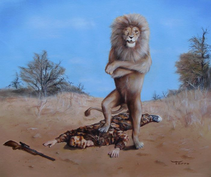 Leão dominando o caçador.png