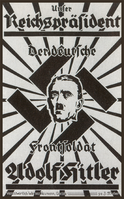Nazi Propaganda Poster - Frontsoldat Adolf Hitler 7 - NSDAP Propaganda.jpg