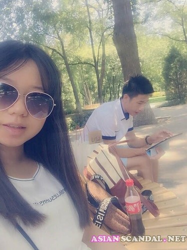 Super cute chinese girl passionate with her boyfriend’s hotel when traveling