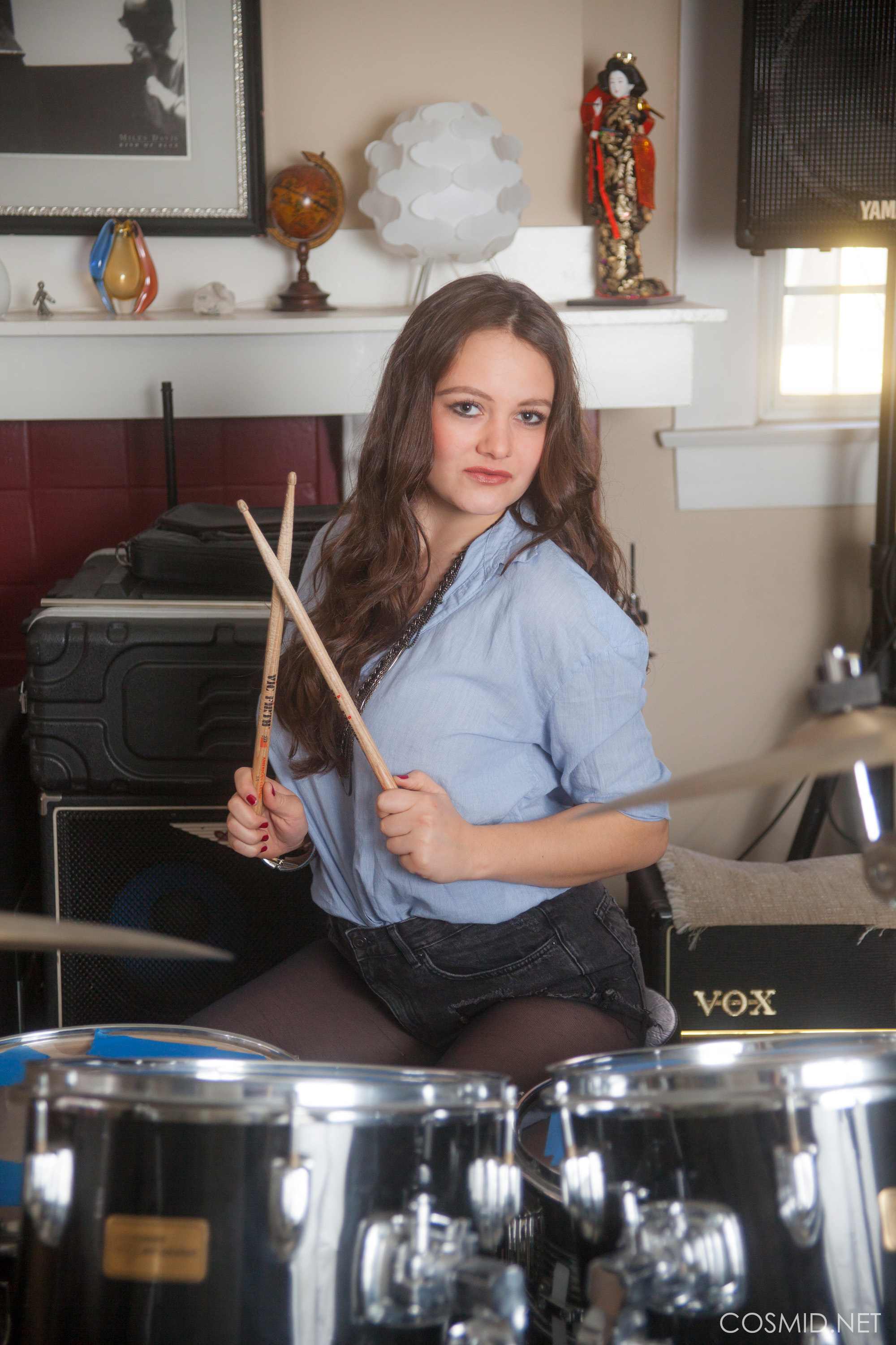 Hailee Fox - Playing The Drums 006.jpg