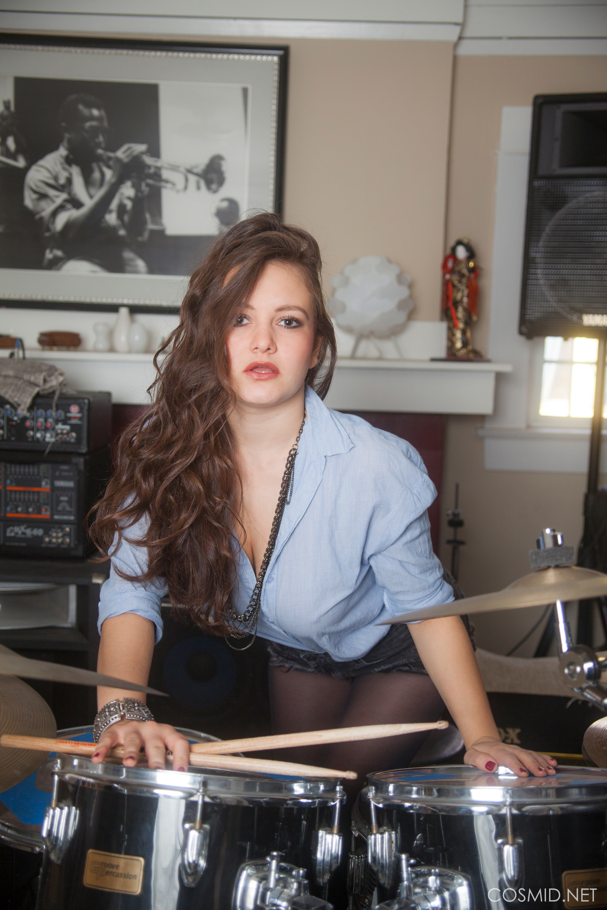 Hailee Fox - Playing The Drums 034.jpg