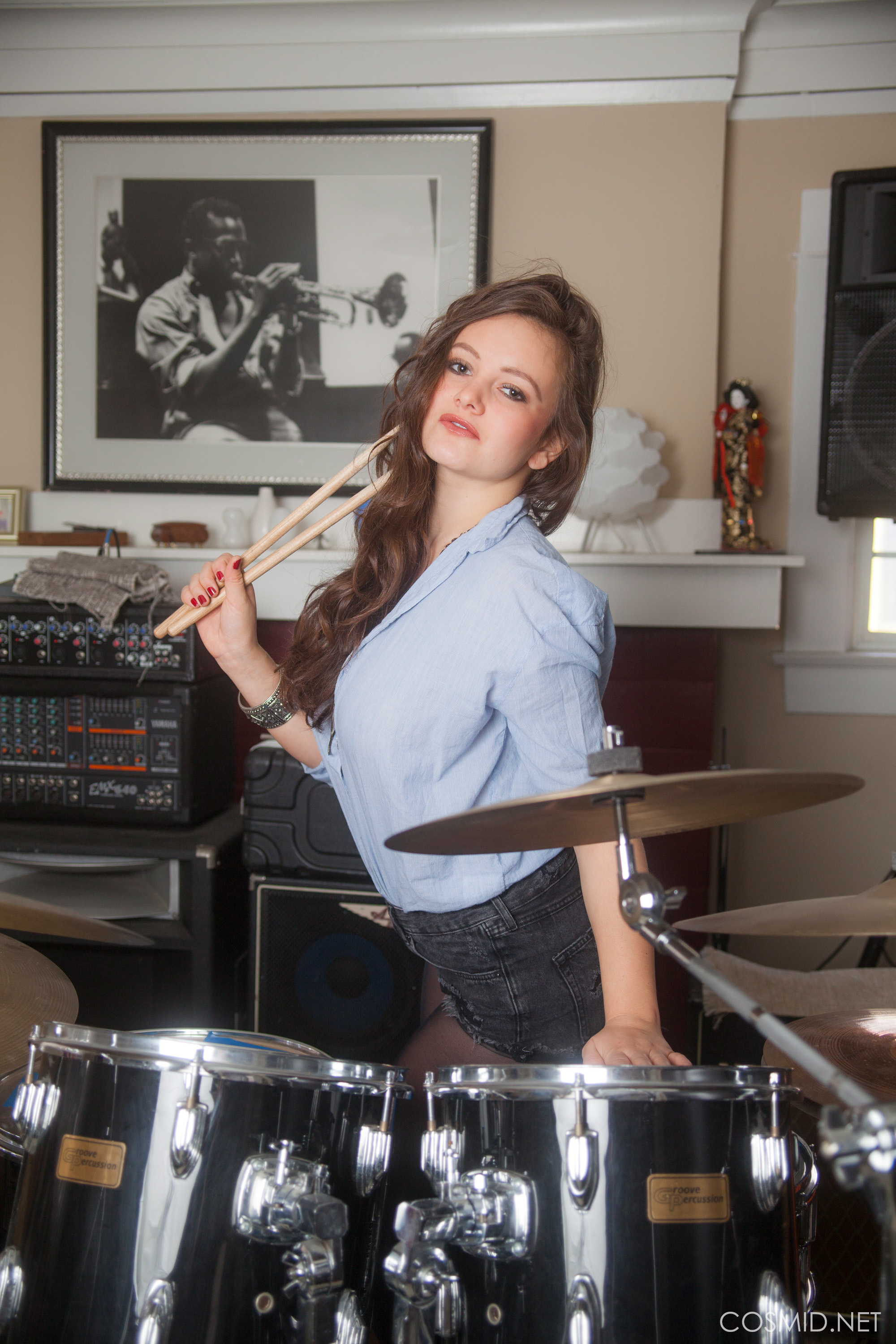 Hailee Fox - Playing The Drums 039.jpg