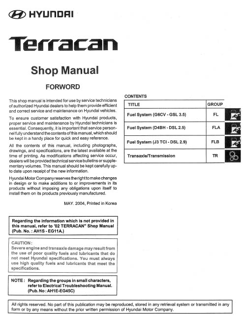 Hyundai Terracan Shop Manual, ET Manual 2002-2005.jpg