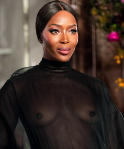 Leaked celebrity model naomi campbell nipple slip and seethru pictures