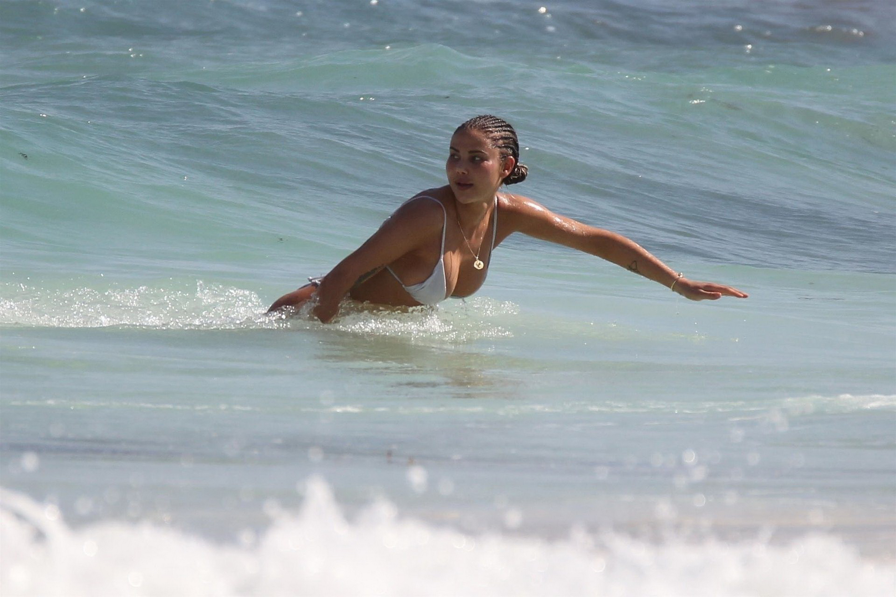 Sahara Ray boobs pop out from tiny bikini nip slip on the beach in Tulum Mexico HQ (41).jpg
