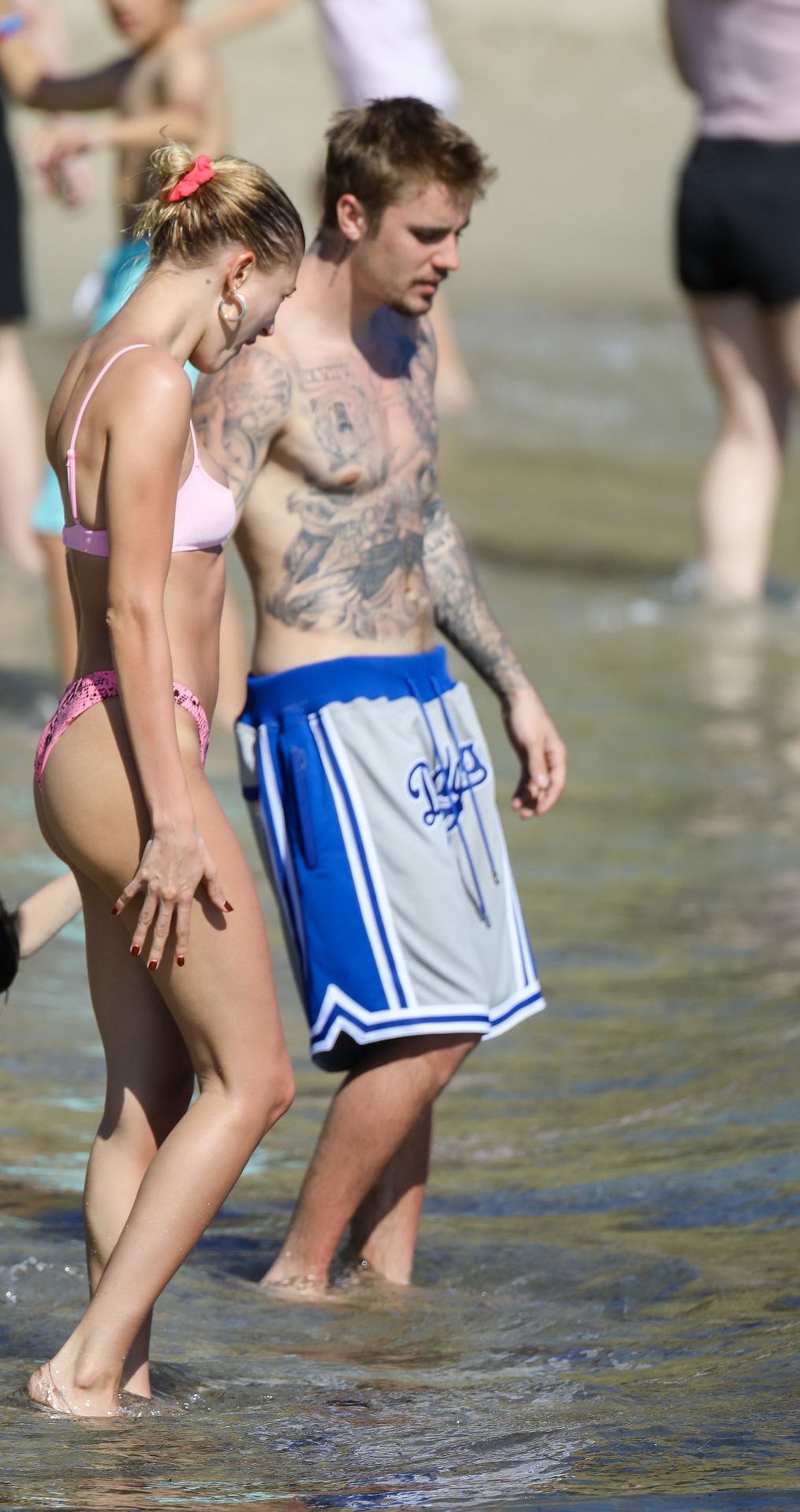Hailey Baldwin Bieber sexy teeny bikini candids on the beach HQ (44).jpg