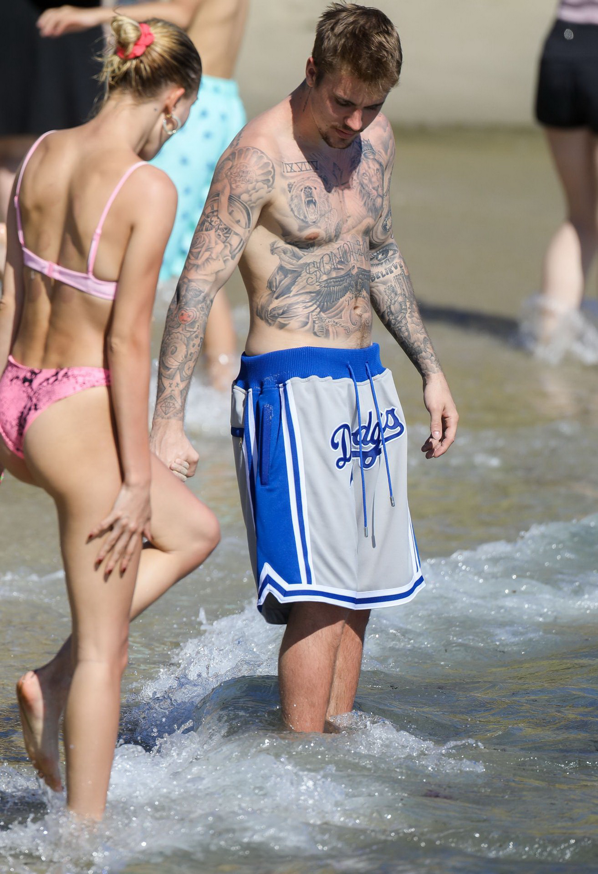 Hailey Baldwin Bieber sexy teeny bikini candids on the beach HQ (43).jpg