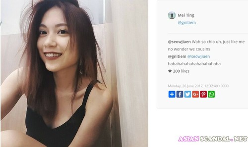 Beautiful Singapore University Student Galvin Lim Homemade Sex Tape Leaked By Boyfriend