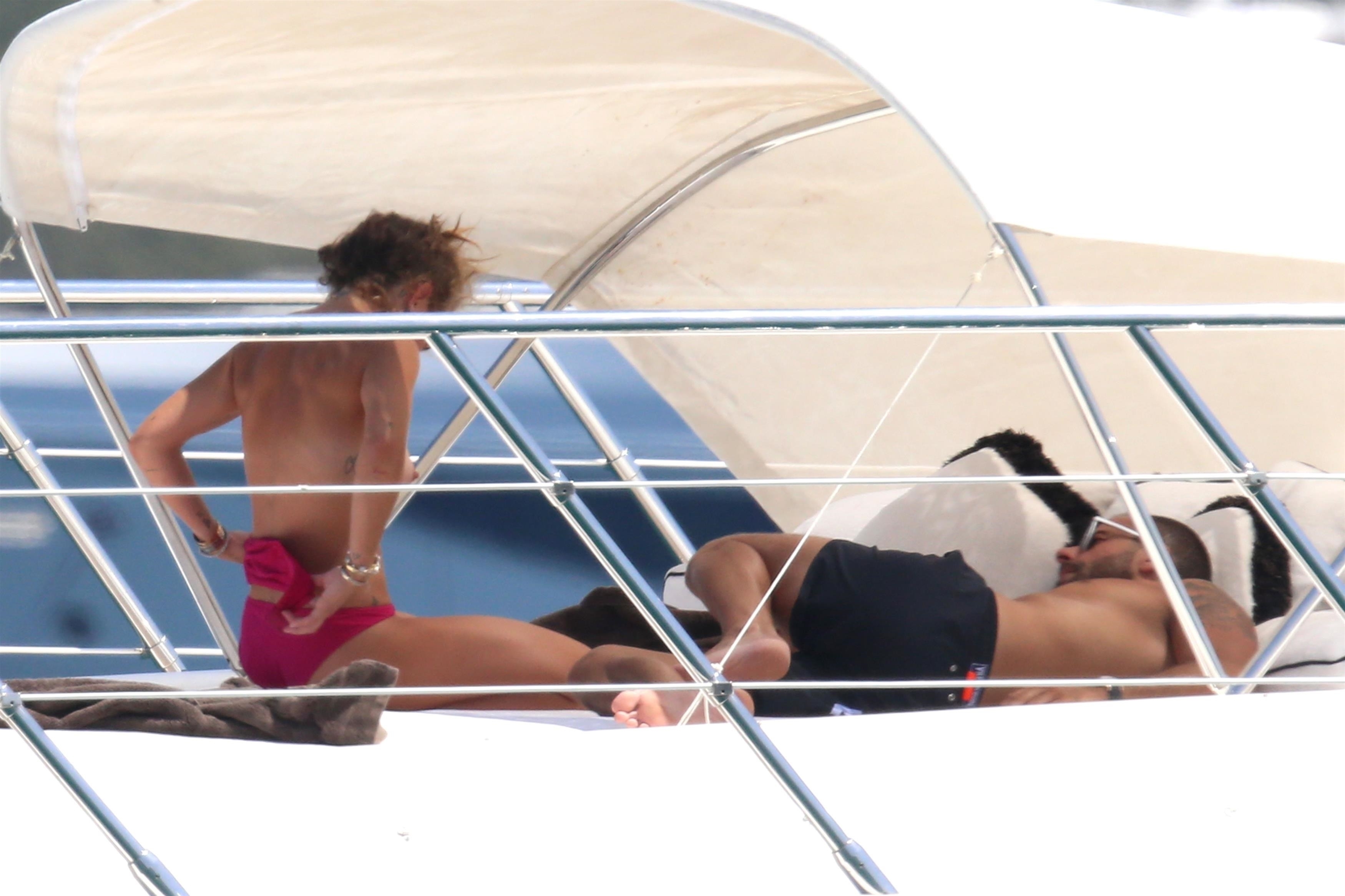 Chloe Green topless relaxing candids on the Yacht  in Sardinia 68x HQ (20).jpg