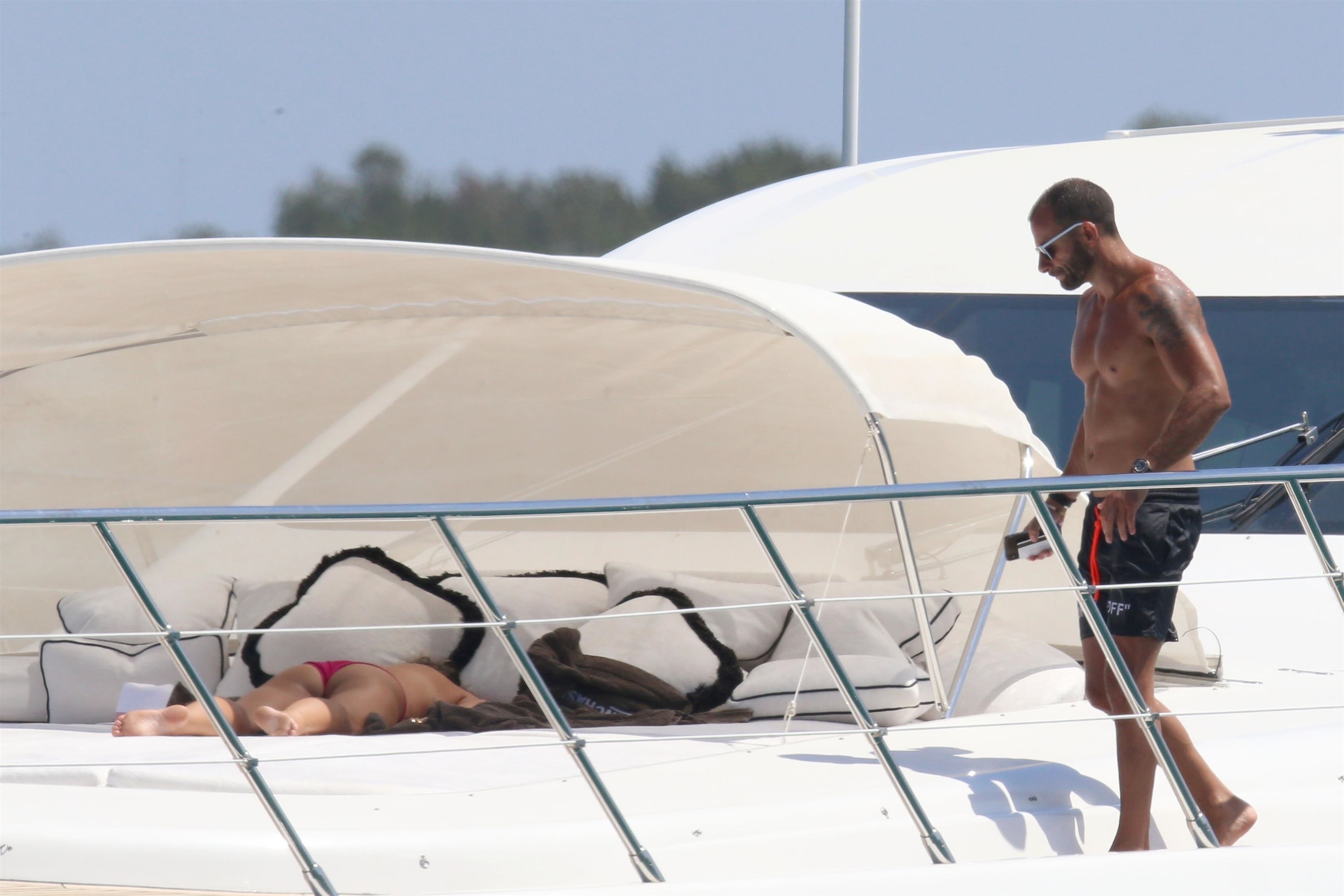 Chloe Green topless relaxing candids on the Yacht  in Sardinia 68x HQ (33).jpg