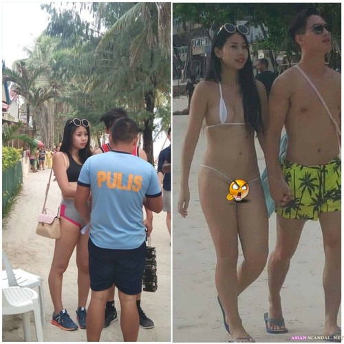 Taiwanese tourist fined for wearing a string two-piece in Boracay